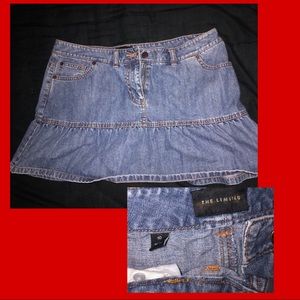 jean mini skirt